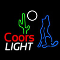 Coors Light Coyote Neon Skilt