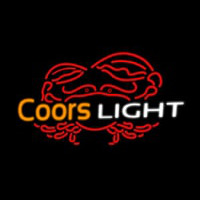 Coors Light Crab Neon Skilt