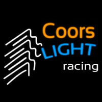 Coors Light Racing Beer Neon Skilt