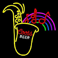 Coors Saxophone Neon Skilt