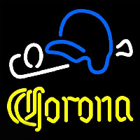 Corona Baseball Beer Sign Neon Skilt