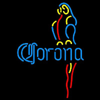 Corona Blue Parrot Beer Sign Neon Skilt