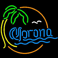 Corona Classic Palm Tree Beer Sign Neon Skilt