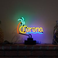 Corona Desktop Neon Skilt