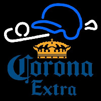 Corona E tra Baseball Beer Sign Neon Skilt