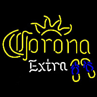 Corona E tra Flip Flops Beer Sign Neon Skilt