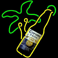 Corona E tra Palm Tree Bottle Beer Sign Neon Skilt