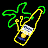 Corona E tra Palm Tree Bottle Beer Sign Neon Skilt