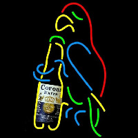 Corona E tra Parrot Bottle Beer Sign Neon Skilt