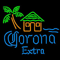 Corona E tra Tiki Hut Beer Sign Neon Skilt
