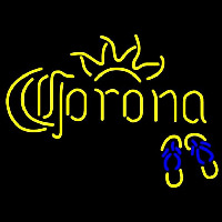 Corona Flip Flops Beer Sign Neon Skilt