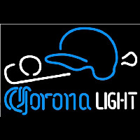 Corona Light Baseball Beer Sign Neon Skilt