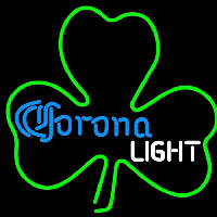 Corona Light Green Clover Beer Sign Neon Skilt