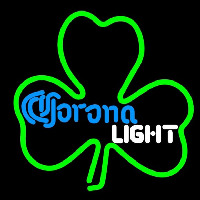 Corona Light Green Clover Beer Sign Neon Skilt