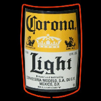 Corona Light Label Beer Sign Neon Skilt