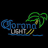 Corona Light Mini Palm Tree Beer Sign Neon Skilt