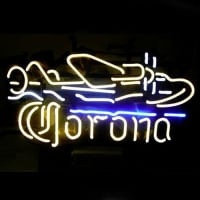 Corona Plane Øl Bar Neon Skilt