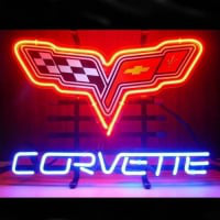 Corvette Butik Åben Neon Skilt