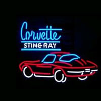 Corvette Sting Ray Butik Åben Neon Skilt