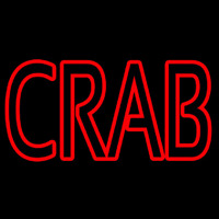 Crab Block 2 Neon Skilt