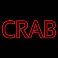 Crab Block Neon Skilt