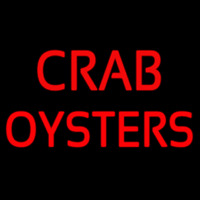 Crab Oysters Neon Skilt