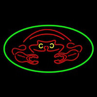 Crab Red Logo Neon Skilt