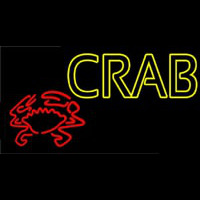 Crab With Logo 1 Neon Skilt