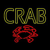 Crab With Logo Neon Skilt