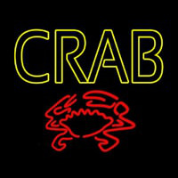 Crab With Logo Neon Skilt