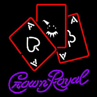 Crown Royal Ace And Poker Beer Sign Neon Skilt