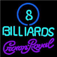 Crown Royal Ball Billiards Pool Beer Sign Neon Skilt