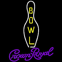 Crown Royal Bowling Beer Sign Neon Skilt