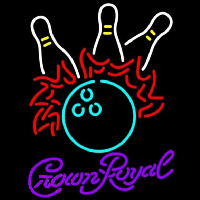 Crown Royal Bowling Pool Beer Sign Neon Skilt