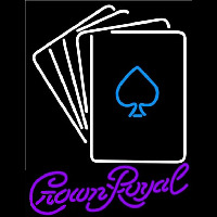 Crown Royal Cards Beer Sign Neon Skilt