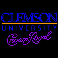 Crown Royal Clemson University Beer Sign Neon Skilt