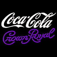 Crown Royal Coca Cola White Beer Sign Neon Skilt