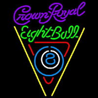 Crown Royal Eightball Billiards Pool Beer Sign Neon Skilt
