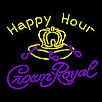 Crown Royal Happy Hour Beer Sign Neon Skilt