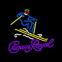 Crown Royal Logo Surfboard Beer Sign Neon Skilt