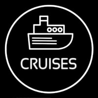 Cruises Icon Button Neon Skilt