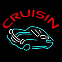 Crusin Car Logo Neon Skilt