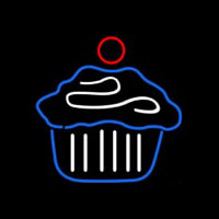 Cupcake Cake Logo Home Neon Skilt