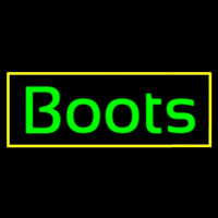 Cursive Boots Neon Skilt