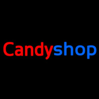 Cursive Candy Shop Neon Skilt