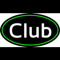 Cursive Club Neon Skilt