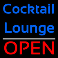 Cursive Cocktail Lounge Open 1 Neon Skilt