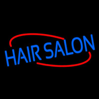 Cursive Hair Salon Neon Skilt