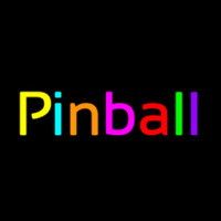 Cursive Letter Pinball 2 Neon Skilt