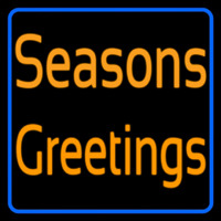 Cursive Seasons Greetings1 Neon Skilt